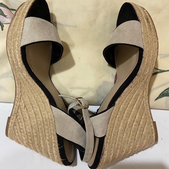 Saks Fifth Ave Espadrille Wedge Sandal size 9.5 - Picture 6 of 9